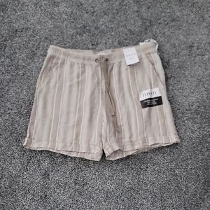 Ash Women's High Waist Linen Tan Shorts